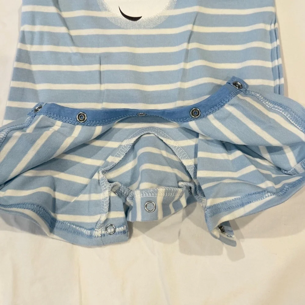 Care Bears Baby Grumpy Bear Blue Striped One Piece Romper 6-9 / 9-12 months